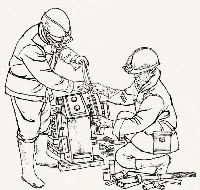 煤矿安全漫画图片